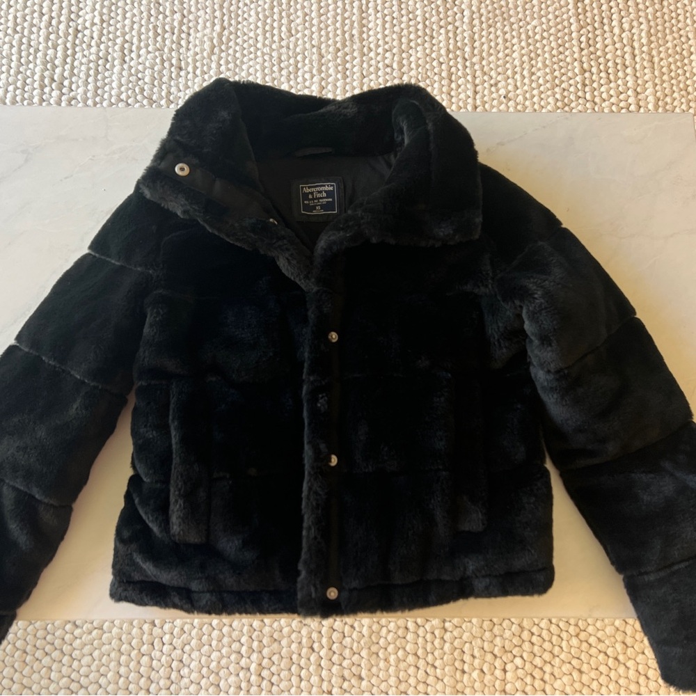 Abercrombie Faux Fur Cropped Bomber